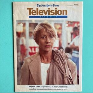 Laurie Metcalf Signed Inside On Guide Page New York Times TV Guide April 24 1994